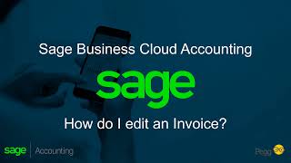 Sage Business Cloud Accounting (AME) - How do I edit an Invoice? screenshot 4