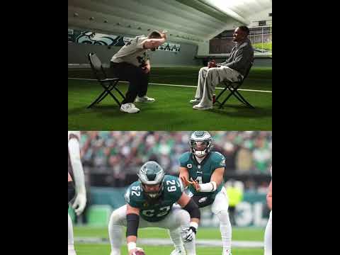 Jalen Hurts and Jason Kelce sat down for an interview and this was how it started 😂