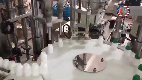 Automatic stationery tool glue bottle rotary filling plug cap capping machine