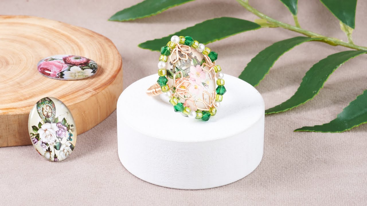 How to Wire Wrap a Ring with a Cabochon Kissitty Jewelry YouTube