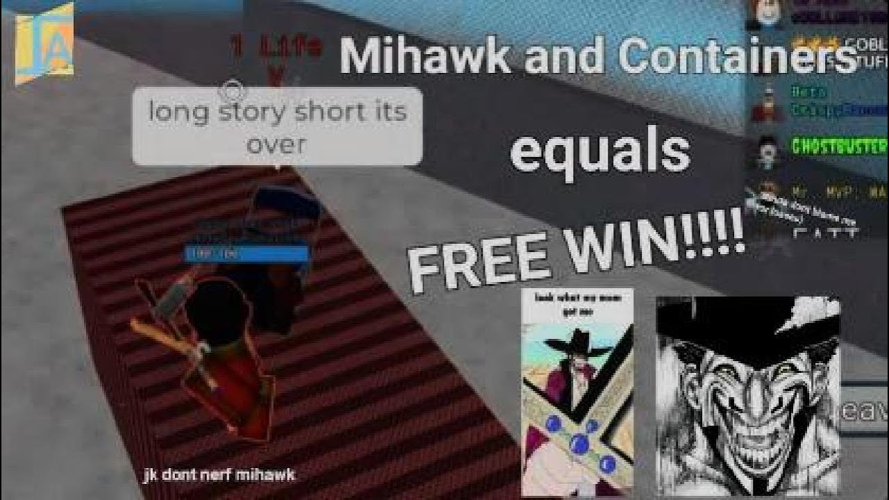 Mihawk + Containers = FREE WIN!!!(kinda) - Item asylum