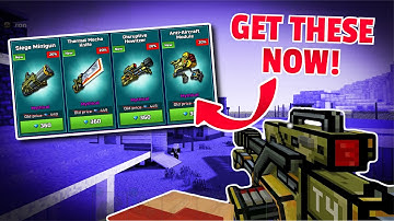 Get these INSANE Weapons NOW! | New Pixel Gun 3D Trader’s Van Review