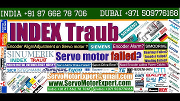 Index Traub Repair Heidenhain Adjust encoder for Servo motor,Encoder Resolver Replacement Align