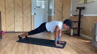 Plank 1 mini band | Boost Core Stability & Shoulder Strength