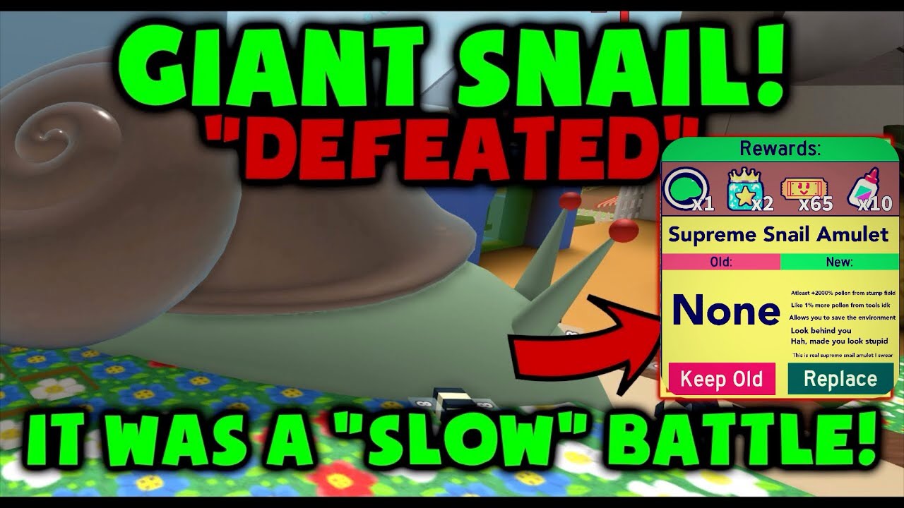 *STUMP SNAIL* : bee swarm simulator - YouTube