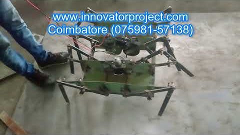 eight legged spider robot using klann mechanism / simple mechanical engineering projects