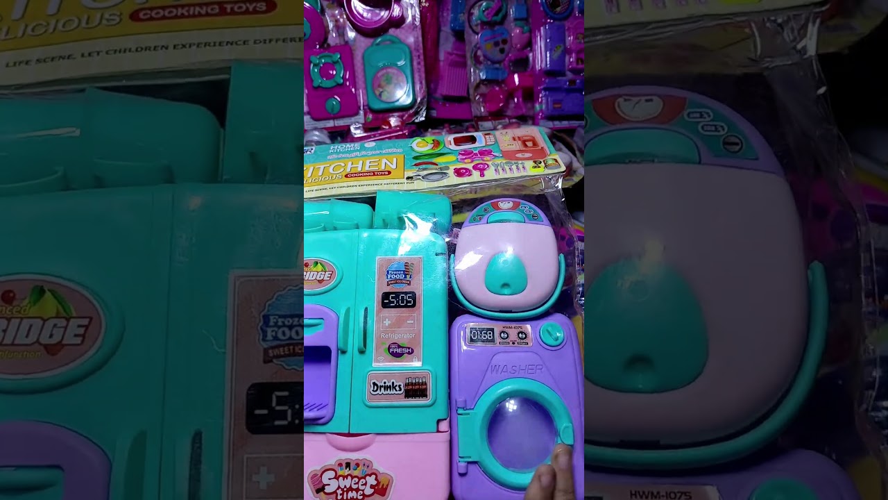 Satisfying with unboxing cute pink mini kitchen set | Asmr toys