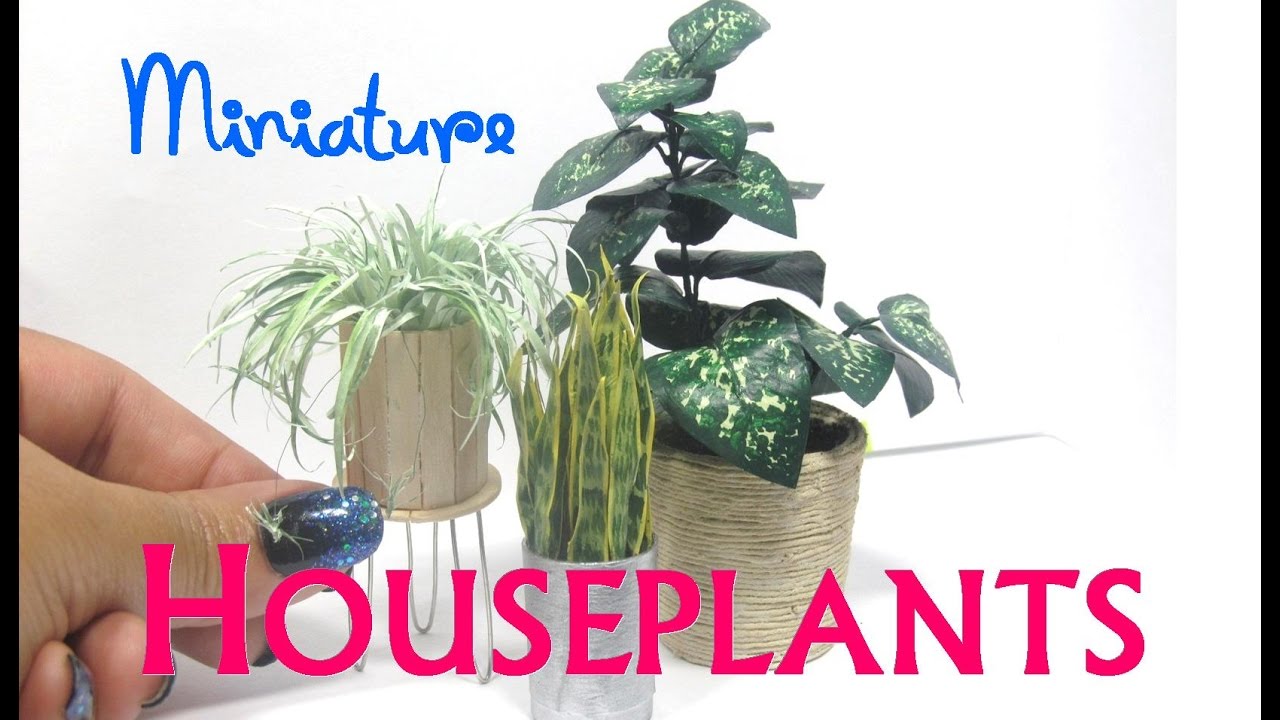 diy paper and aluminum foil houseplants plants dollhouse