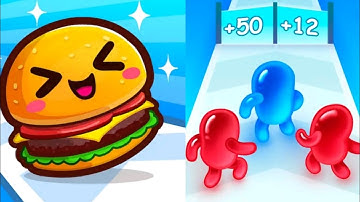 Food Run + Join Blob Clash 3D: Double the Fun! 🍕🤝 (Two Games, One Video) #mobilegame #gaming #games 