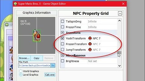SMBX 1.4.5 Tutorial: JumpTransform, YoshiTransform, and FrozenTransform