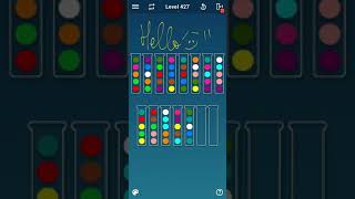 BALL SORT PUZZLE LEVEL 427