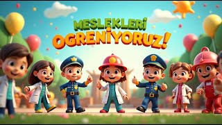 Meslekleri Öğreniyoruz Eğitici Ve Hareketli Çocuk Şarkısı Melobebek