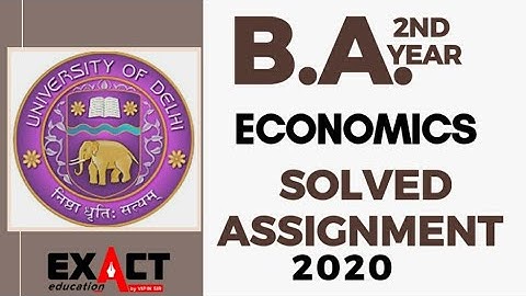 DU/ Sol solved assignment | macro economics | B.A. | 2nd year | Delhi University |