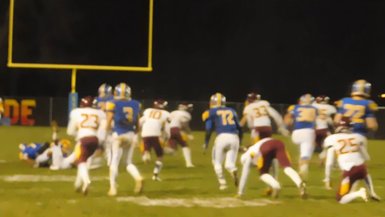 Gleason kickoff return Dunbar/Walkersville football 2A state semifinal