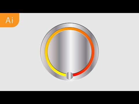 How to Create Metallic Button | Adobe illustrator tutorial