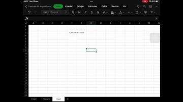 Cómo combinar celdas de Excel en iPad