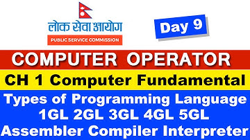 Computer Operator Tayari || Programming Language 1GL 2GL 3GL MLL ALL HLL || Day 9 || Readersnepal