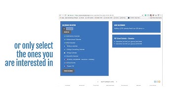 LFSF - How to change school calendars view