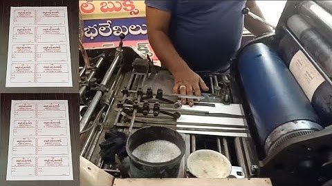 Varshit Earth Movers Receipt Bill Book printing by hamada offset printing machine // offset printing