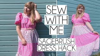 SEW WITH ME | Sagebrush Dress Hack Vlog