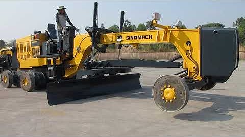 2020 01 07 Mflac Sinomach Motor Grader @ Thanalaeng, Laos
