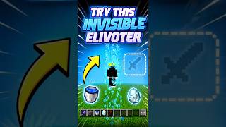 🔥 Minecraft Invisible Elevator Trick #minecraft #gaming #minecraftshorts