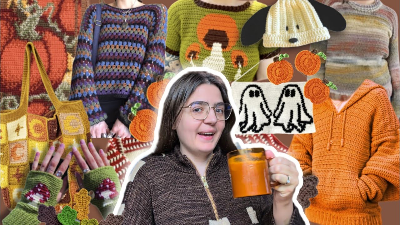 50+ Fall Crochet Pattern Ideas (w/ links) 🍂🍄☕ Clothing, Accessories, Tapestries, & Home Decor