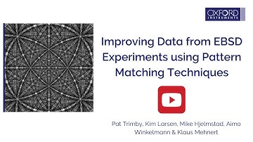 Improving Data from EBSD Experiments using Pattern Matching Techniques
