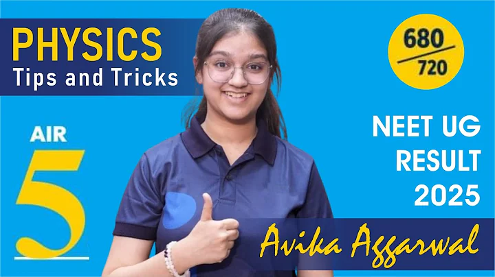 How I approached Physics | Tips & Tricks by Avika Aggarwal (NEET'25 AIR 05) | All India Girls Topper