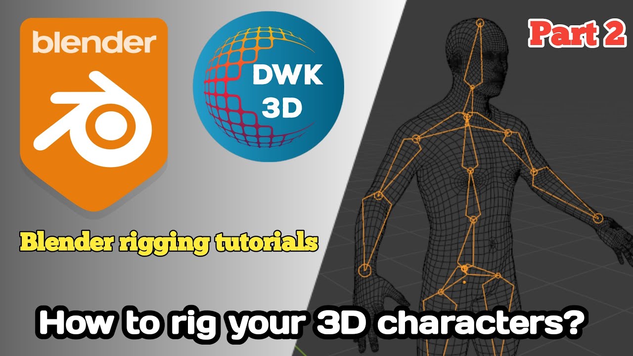 How to rig your 3D character in Blender Part2 - YouTube
