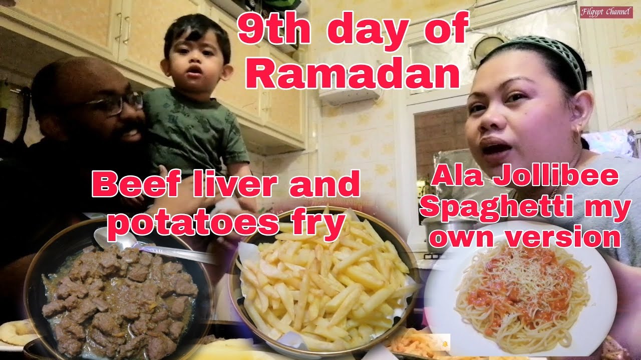 9th day of Ramadan Beef liver and Spaghetti for today Life in Kuwait