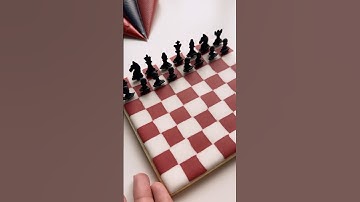 Chess board cookie♟️ everything linked in my bio #cookiedecorating #oddlysatisfying #asmr