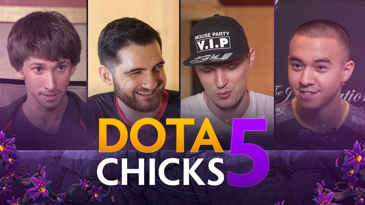Dota Chicks #5 (Dendi, RodjER, Smile, Blizzy) [ENG Sub]