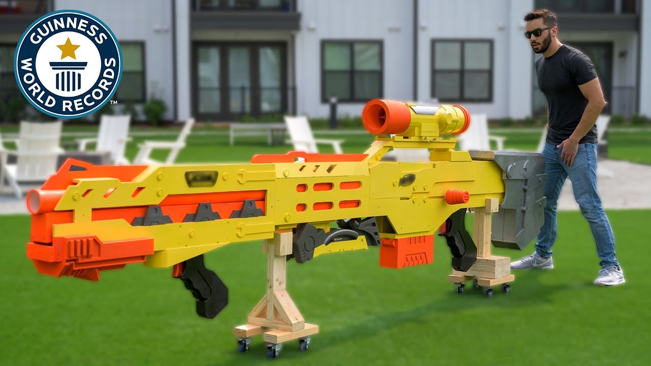 Largest NERF Gun - World Records YouTube