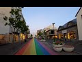 Reykjavík, Iceland - midnight sun (City center, lake, harbor) Walking Travel Tours | 4K60