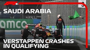 Verstappen Crashes Out In Qualifying | 2021 Saudi Arabian Grand Prix