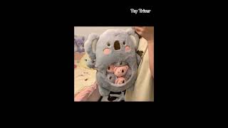 A Bag of Kawaii Koala Throw Pillow Plush Toys Stuffed Animal #koala #bolster #plushies #roomdecor