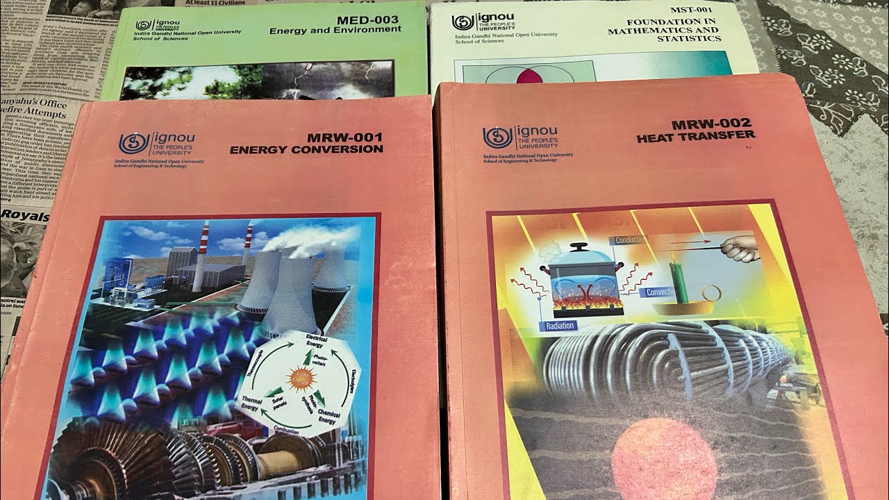 My IGNOU Book of MSc Renewable Energy - YouTube