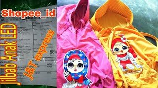 Unboxing 15.000an || jilbab anak LOL LED nyala