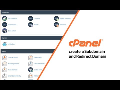 How to Create sub domain  and redirect domain in cPanel
