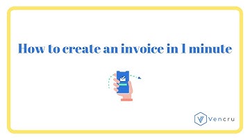 How to create an invoice in 1 minute with Vencru