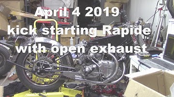 A few celebratory kickstarts - Vincent RAPIDE with VPA ignition