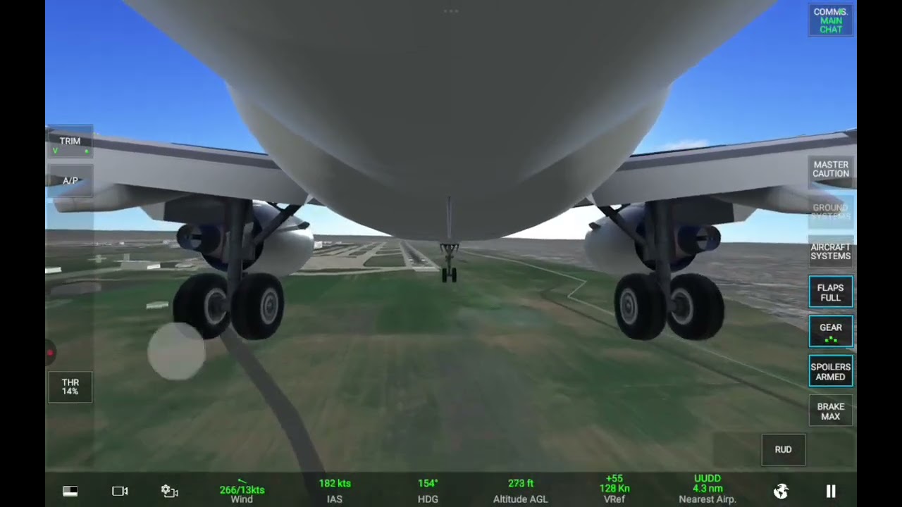 Посадка в Домодедово 