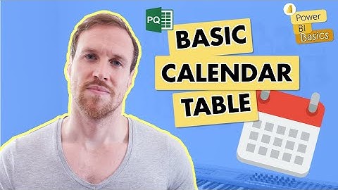 Create a custom CALENDAR TABLE using POWER QUERY | Power BI Basics