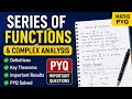 CSIR- NET QUESTION OF COMPLEX ANALYSIS AND SERIES OF FUNCTIONS