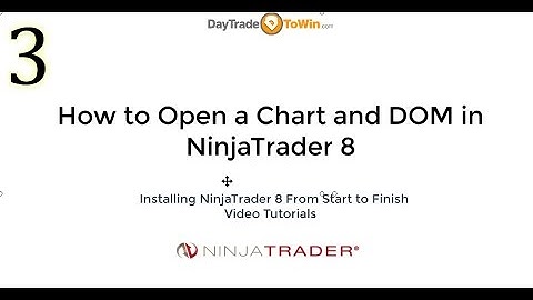 NinjaTrader 8 How To Open a Chart and DOM Video Tutorials Part 3