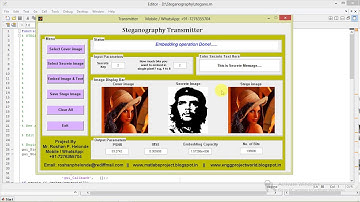 Matlab Code for Image Steganography for Hiding Text and Image