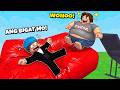 TUMALSIK AKO SA TRAMPOLINE NG KATATAWANAN | Roblox | My Trampoline Park