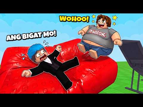 TUMALSIK AKO SA TRAMPOLINE NG KATATAWANAN | Roblox | My Trampoline Park