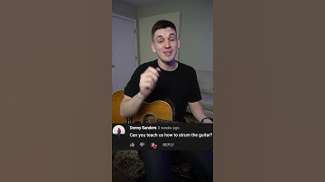 How to strum the guitar